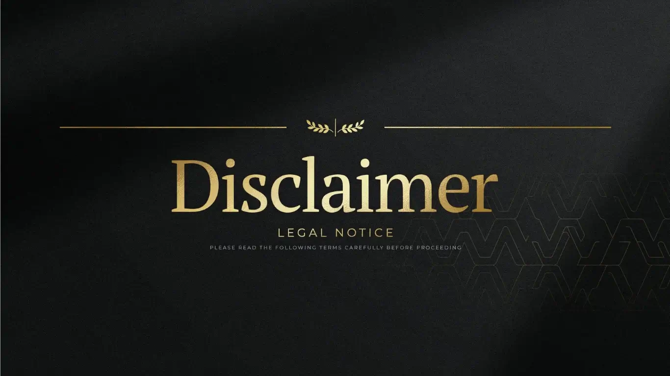 Disclaimer page hero image
